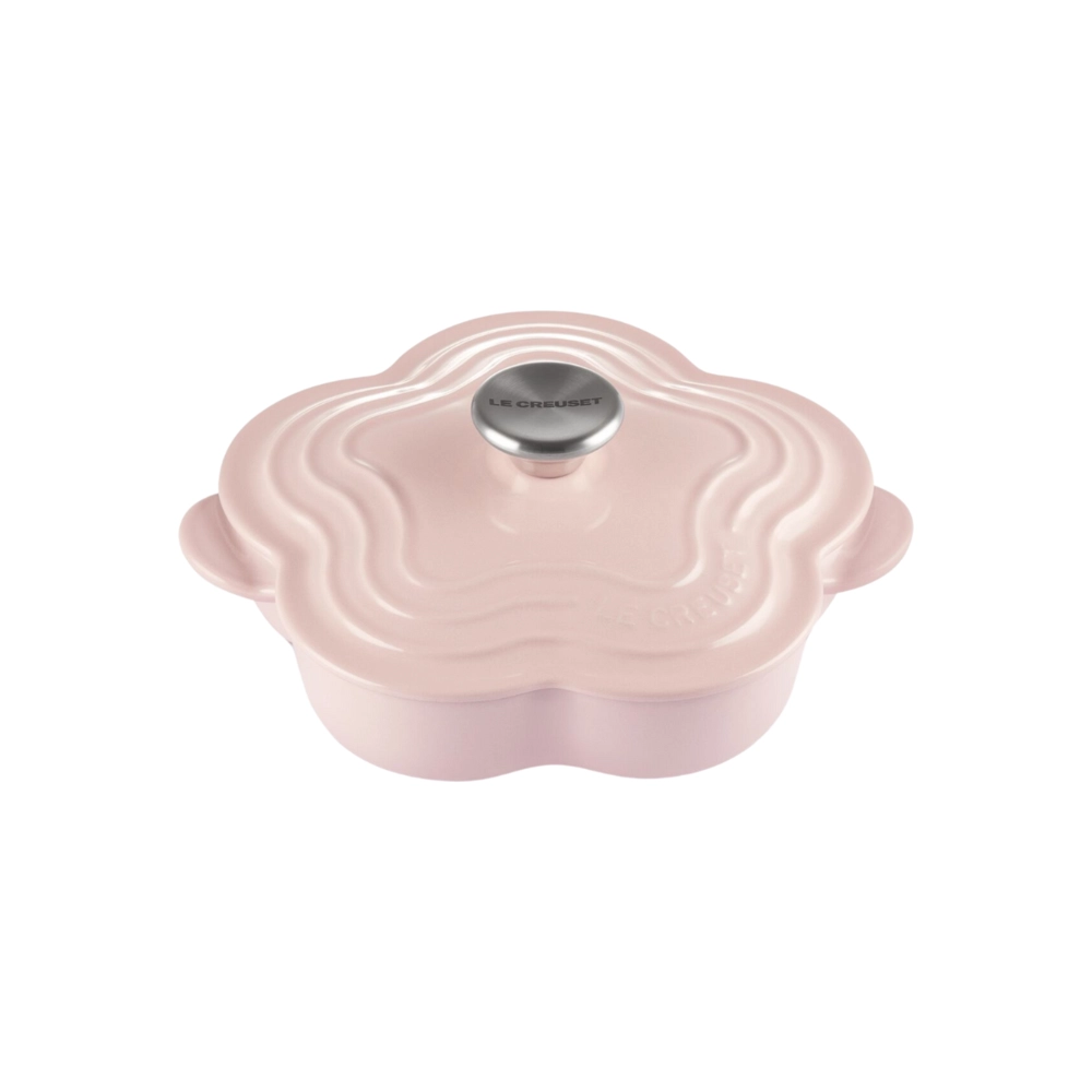 Assadeira Flor em Ferro Fundido 20 Cm Chiffon Pink Le Creuset