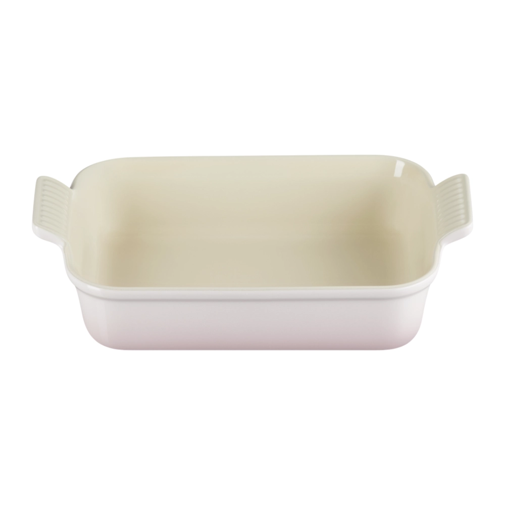 Travessa Retangular de Cerâmica Heritage 26 cm Shell Pink Le Creuset