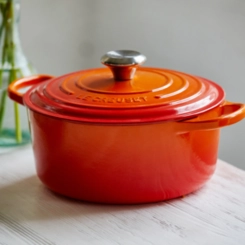 Panela Redonda Signature 26 cm Laranja Le Creuset