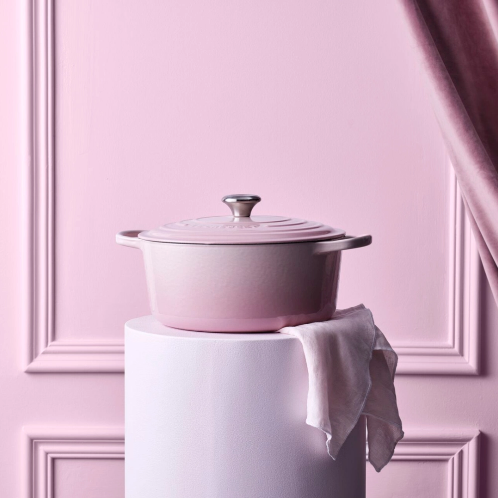 Panela Redonda Signature 22 cm Shell Pink Le Creuset