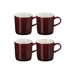 Jogo 4 Canecas Cappuccino de Cerâmica 200 ml Rhône Le Creuset