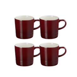 Jogo 4 Canecas de Chá de Cerâmica 350 ml Rhône Le Creuset