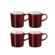 Jogo 4 Canecas de Chá de Cerâmica 350 ml Rhône Le Creuset