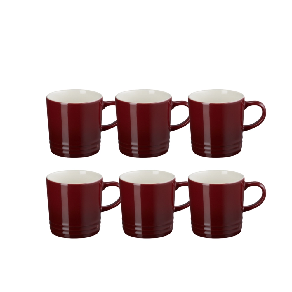 Jogo 6 Canecas de Chá de Cerâmica 350 ml Rhône Le Creuset