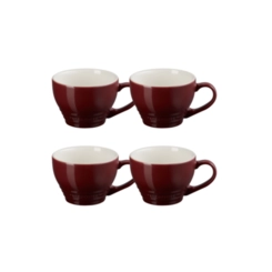 Jogo 4 Canecas Bistrô de Cerâmica 400 ml Rhône Le Creuset
