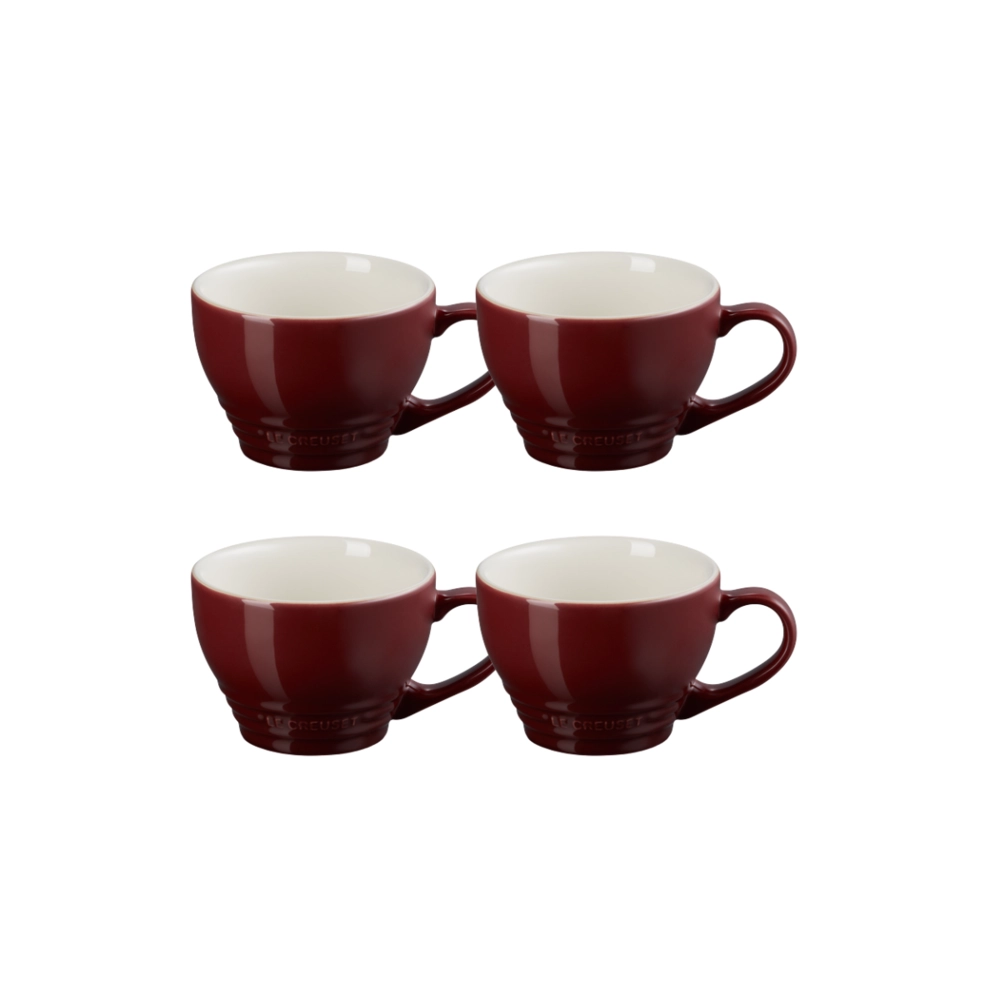 Jogo 4 Canecas Bistrô de Cerâmica 400 ml Rhône Le Creuset