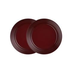 Jogo de 2 Pratos Rasos Cerâmica 27 cm Rhône Le Creuset