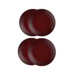 Jogo de 4 Pratos Rasos de Cerâmica 27 cm Rhône Le Creuset