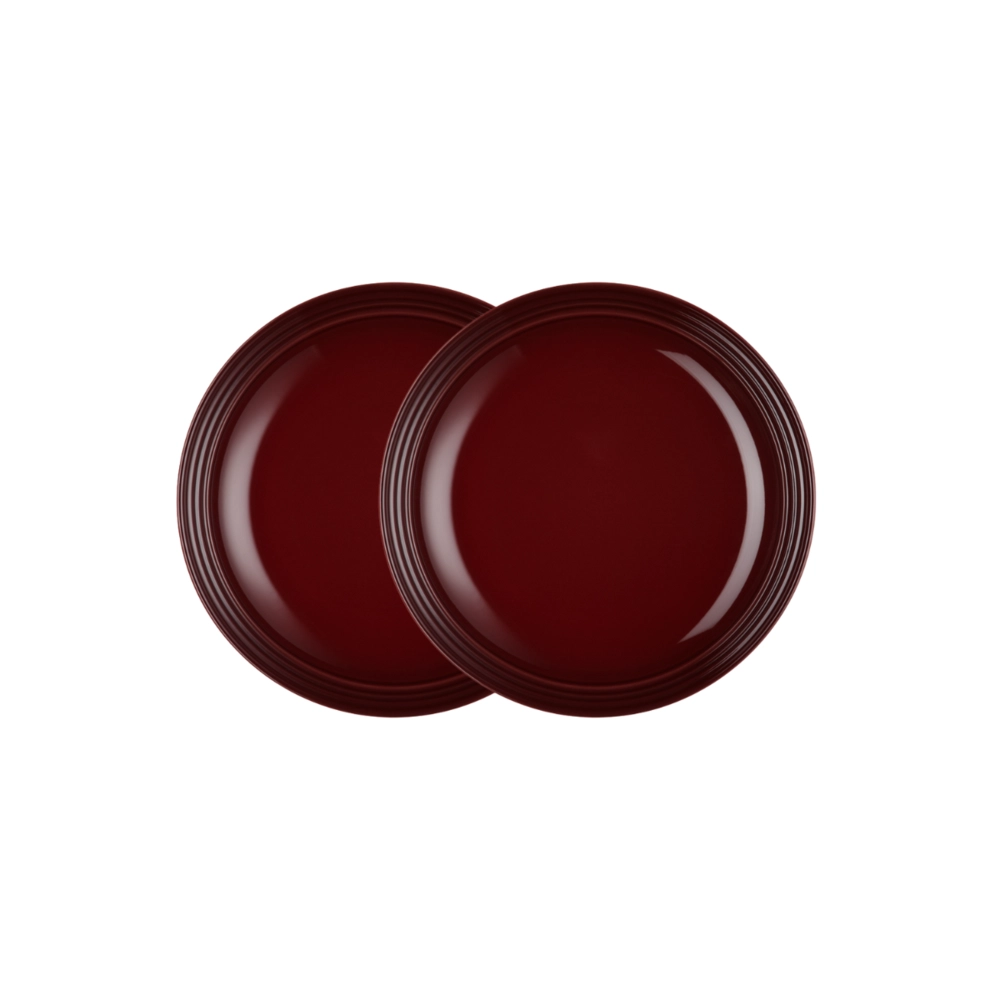 Jogo de 2 Pratos Fundos de Cerâmica 22 cm Rhône Le Creuset