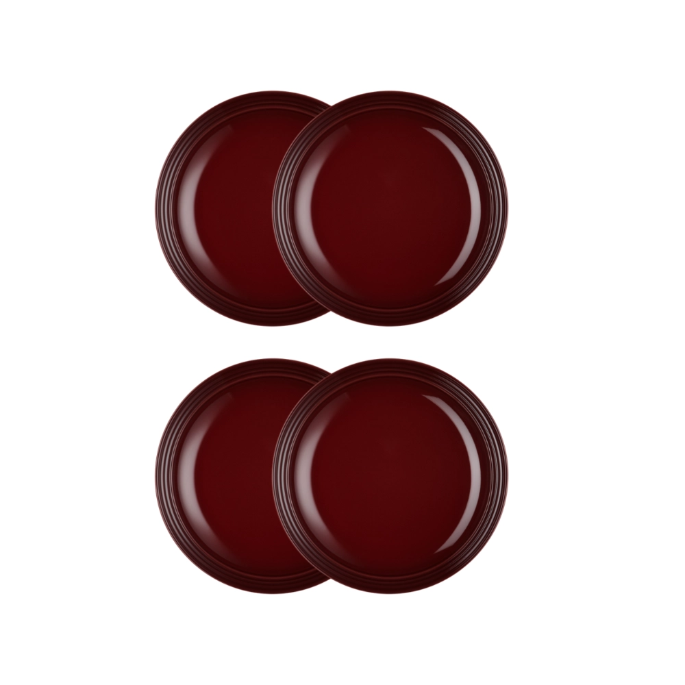 Jogo de 4 Pratos Fundos de Cerâmica 22 cm Rhône Le Creuset
