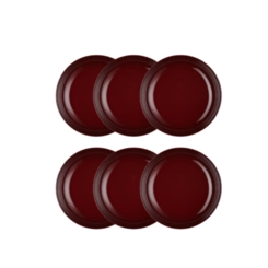 Jogo de 6 Pratos Fundos de Cerâmica 22 cm Rhône Le Creuset