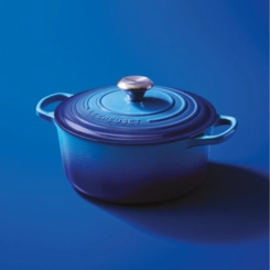 Panela Redonda Signature 20 cm Azure Blue Le Creuset
