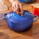 Panela Redonda Signature 22 cm Azure Blue Le Creuset