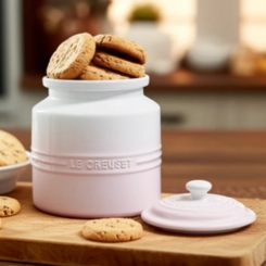 Pote para Biscoitos 2,4 Litros de Cerâmica Shell Pink Le Creuset