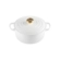 Panela Redonda Signature 16 cm Branco Pegador Dourado Le Creuset