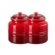 Kit de 2 Potes para Biscoito 2,4 Litros de Cerâmica Vermelho Le Creuset