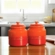 Kit de 2 Potes para Biscoito 2,4 Litros de Cerâmica Laranja Le Creuset