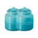Kit de 2 Potes para Biscoito 2,4 Litros de Cerâmica Azul Caribe Le Creuset