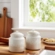 Kit de 2 Potes para Biscoito 2,4 Litros de Cerâmica Meringue Le Creuset