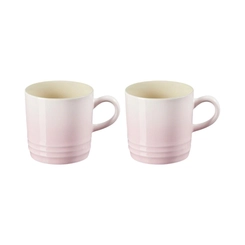 Jogo 2 Canecas Cappuccino de Cerâmica 200 ml Shell Pink Le Creuset