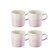 Jogo 4 Canecas Cappuccino de Cerâmica 200 ml Shell Pink Le Creuset