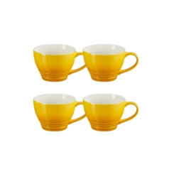 Jogo 4 Canecas Bistrô de Cerâmica 400 ml Nectar Le Creuset