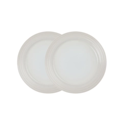 Jogo de 2 Pratos Rasos Cerâmica 27 cm Meringue Le Creuset