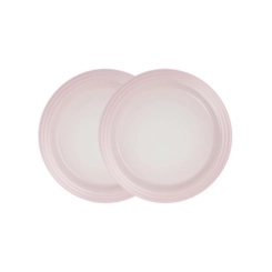 Jogo de 2 Pratos Rasos Cerâmica 27 cm Shell Pink Le Creuset