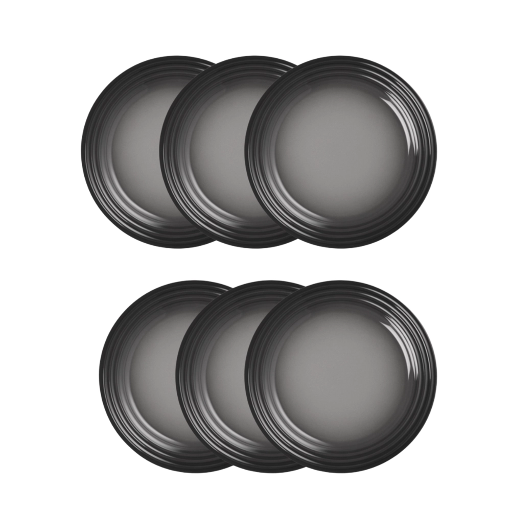 Jogo de 12 Pratos Rasos de Cerâmica 27 cm Flint Le Creuset