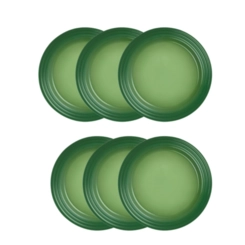 Jogo de 12 Pratos Rasos de Cerâmica 27 cm Bamboo Le Creuset