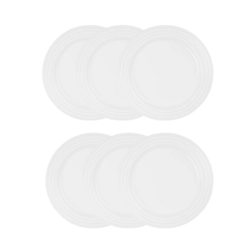 Jogo de 12 Pratos Rasos de Cerâmica 27 cm Branco Le Creuset