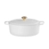 Panela Oval Signature 31 cm Branco Pegador Dourado Le Creuset