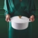 Panela Redonda Signature 24 cm Branco Pegador Dourado Le Creuset