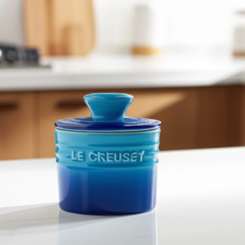 Manteigueira Francesa de Cerâmica Azure Blue Le Creuset| Loja Cheff