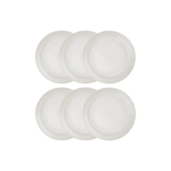 Jogo de 6 Pratos Rasos de Cerâmica 27 cm Meringue Le Creuset