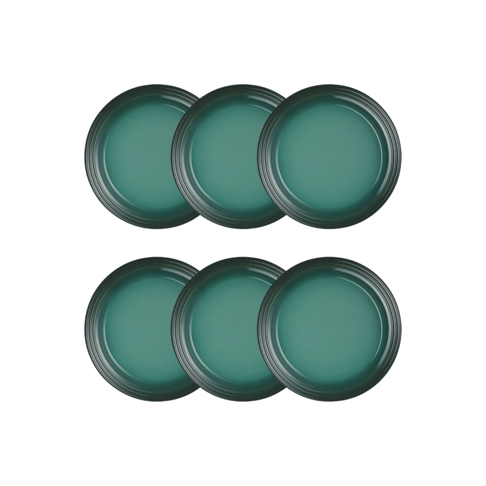 Jogo de 12 Pratos Rasos de Cerâmica 22 cm Artichaut Le Creuset