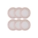 Jogo de 12 Pratos Rasos de Cerâmica 22 cm Shell Pink Le Creuset