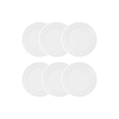 Jogo de 12 Pratos Rasos de Cerâmica 22 cm Branco Le Creuset
