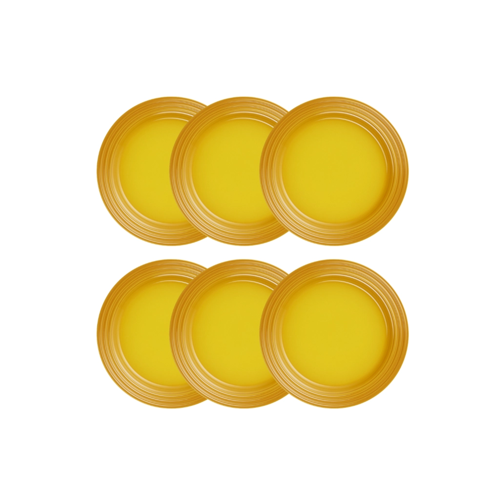 Jogo de 12 Pratos Rasos de Cerâmica 22 cm Nectar Le Creuset