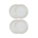 Jogo de 4 Pratos Rasos de Cerâmica 27 cm Meringue Le Creuset