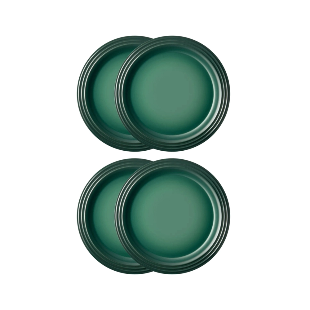 Jogo de 4 Pratos Rasos de Cerâmica 27 cm Artichaut Le Creuset