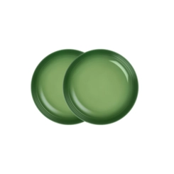 Jogo de 2 Pratos Fundos de Cerâmica 22 cm Bamboo Le Creuset
