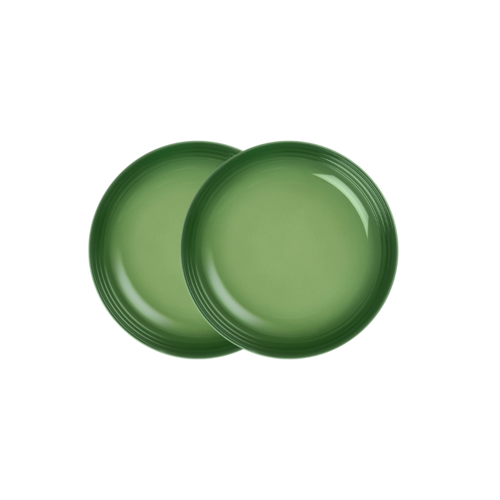 Jogo de 2 Pratos Fundos de Cerâmica 22 cm Bamboo Le Creuset