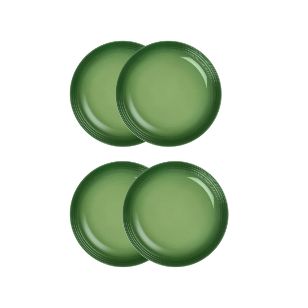 Jogo de 4 Pratos Fundos de Cerâmica 22 cm Bamboo Le Creuset
