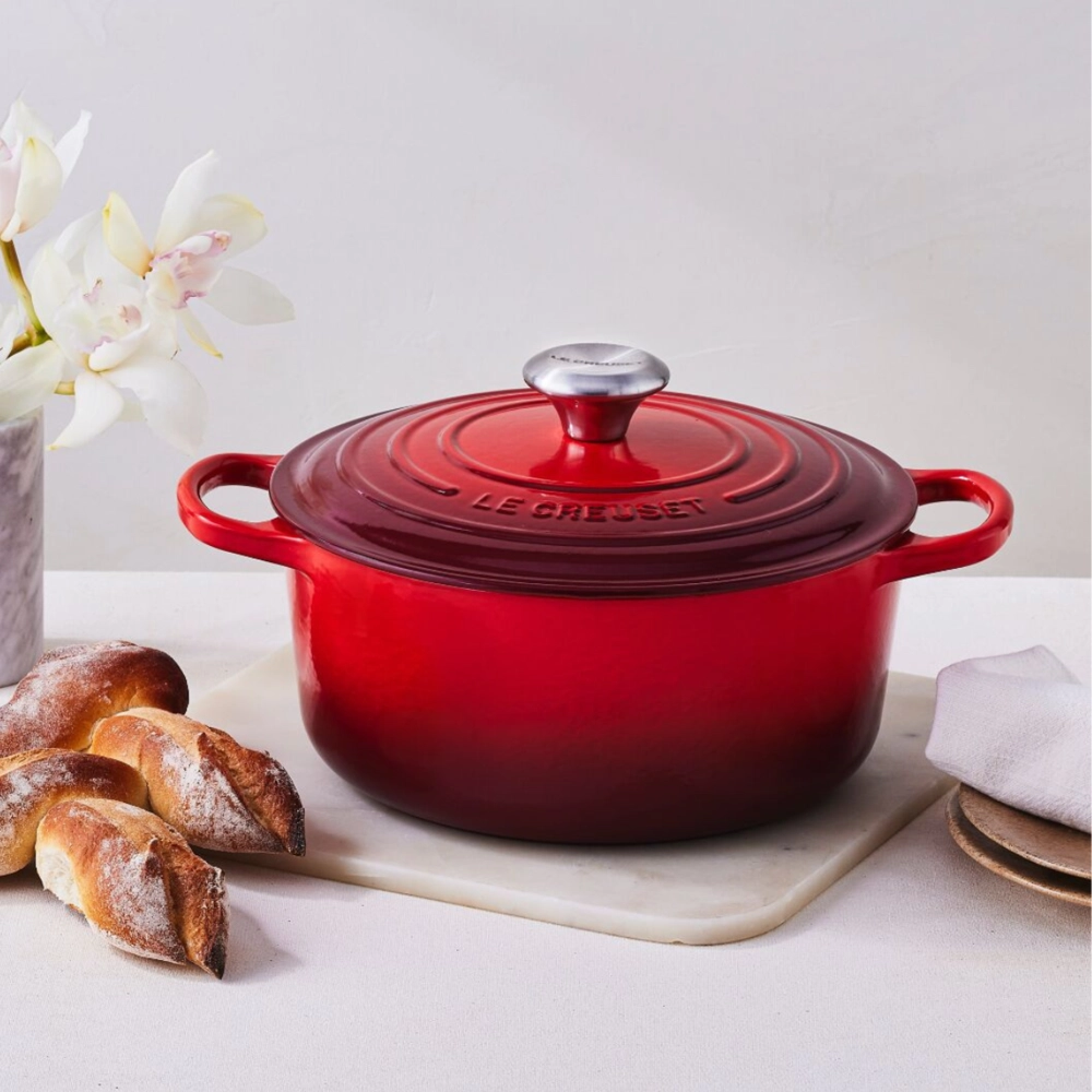 Panela Redonda Signature 26 cm Vermelho Le Creuset