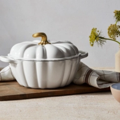 Panela Abóbora Halloween 24 cm Branco Le Creuset