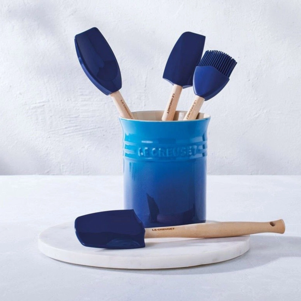 Porta Utensílios Classic em Cerâmica 1,1 Litro Azure Blue Le Creuset