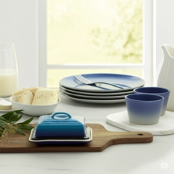 Manteigueira de Cerâmica Azure Blue Le Creuset