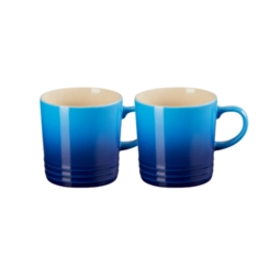Jogo 2 Canecas Espresso de Cerâmica 100 ml Azure Blue Le Creuset