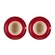 Conjunto 2 Canecas Espresso com Pires 200 ml Vermelho Le Creuset